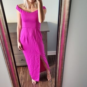 NEW Bariano Australia Rasberry Pink Maxi Dress